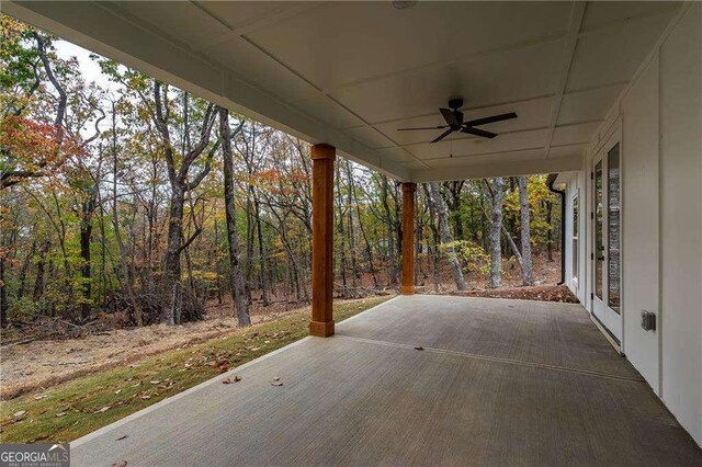 119 Acerose Dr, Jasper, GA 30143 - view of patio with ceiling fan