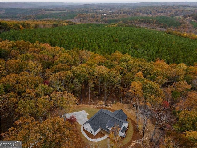 119 Acerose Dr, Jasper, GA 30143 - aerial view of property and surrounding area with a heavily wooded area