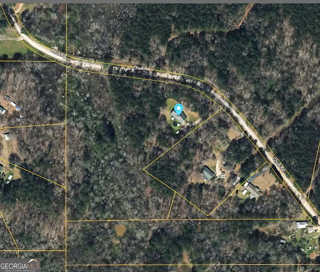 575 Chuli Rd, Locust Grove, GA 30248 - aerial overview of property's location featuring property parcel outlined