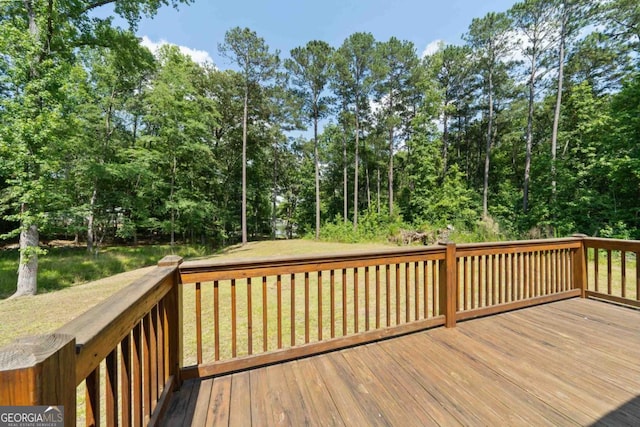 138 Forest Hill Dr, Eatonton, GA 31024 - deck with a lawn