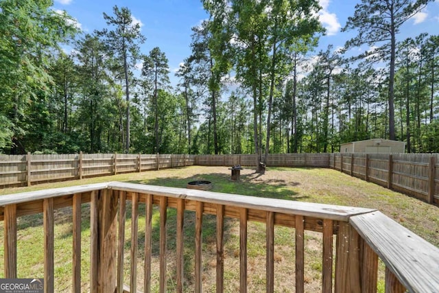 138 Forest Hill Dr, Eatonton, GA 31024 - view of yard with a fenced backyard