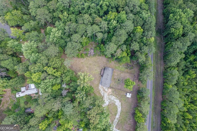 138 Forest Hill Dr, Eatonton, GA 31024 - bird's eye view featuring a forest view