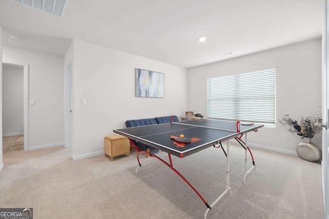 138 Brode Ln, Pendergrass, GA 30567 - playroom with visible vents, recessed lighting, carpet, and baseboards