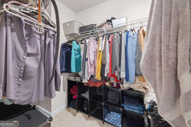 138 Brode Ln, Pendergrass, GA 30567 - walk in closet with carpet flooring