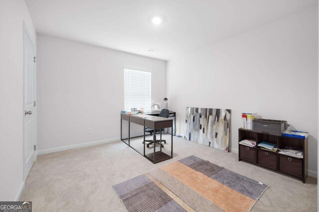 138 Brode Ln, Pendergrass, GA 30567 - office featuring carpet floors and baseboards