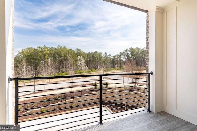 view of balcony