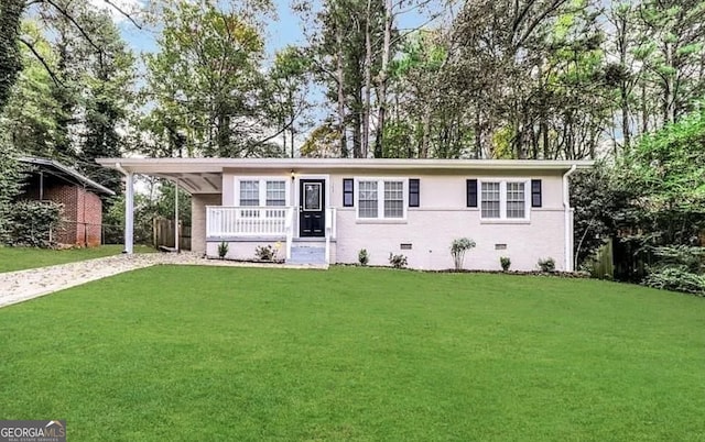 3037 San Juan Dr, Decatur, GA 30032 - single story home with a front lawn, an attached carport, and driveway