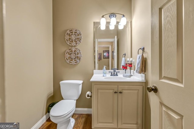 2323 Council Ln, Buford, GA 30519 - bathroom with vanity and wood finished floors