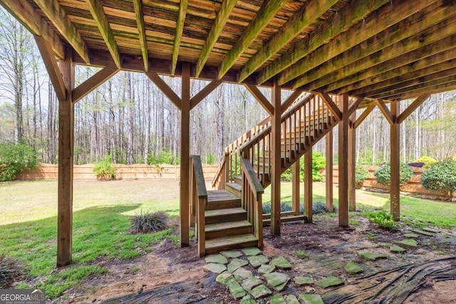 2323 Council Ln, Buford, GA 30519 - view of patio / terrace with stairway