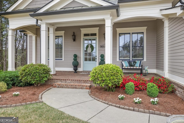 55 Hazelbrook Way, Acworth, GA 30101 - entrance to property featuring a porch