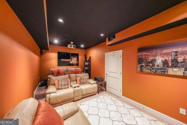 4408 Meadowwood Dr, Loganville, GA 30052 - cinema room with baseboards and recessed lighting