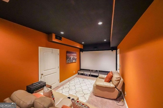 4408 Meadowwood Dr, Loganville, GA 30052 - cinema with baseboards and recessed lighting