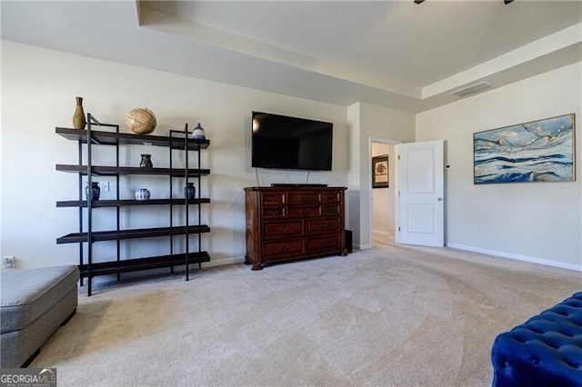 4870 Odum View Ln, Cumming, GA 30040 - living area with carpet floors and a raised ceiling