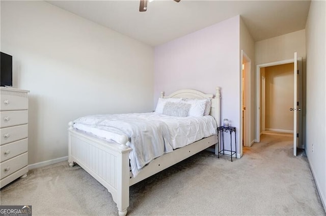 4870 Odum View Ln, Cumming, GA 30040 - carpeted bedroom with a ceiling fan and baseboards