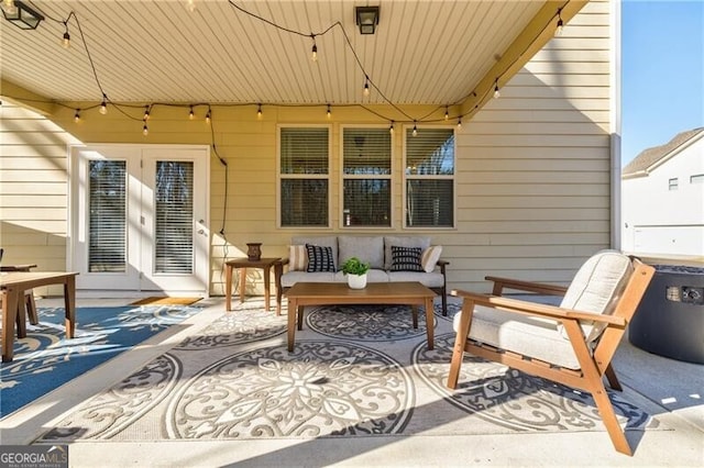 4870 Odum View Ln, Cumming, GA 30040 - view of patio / terrace featuring an outdoor living space