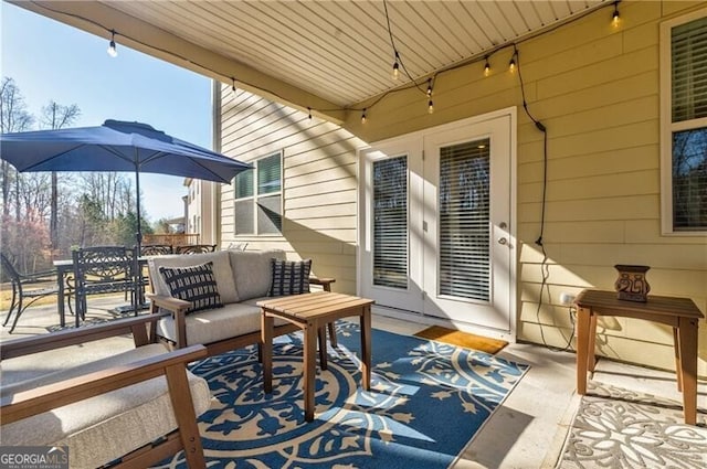 4870 Odum View Ln, Cumming, GA 30040 - view of patio featuring an outdoor living space and outdoor dining space