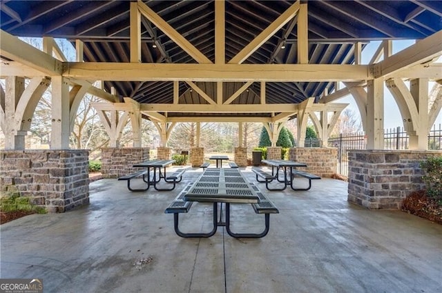 4870 Odum View Ln, Cumming, GA 30040 - view of patio featuring a gazebo