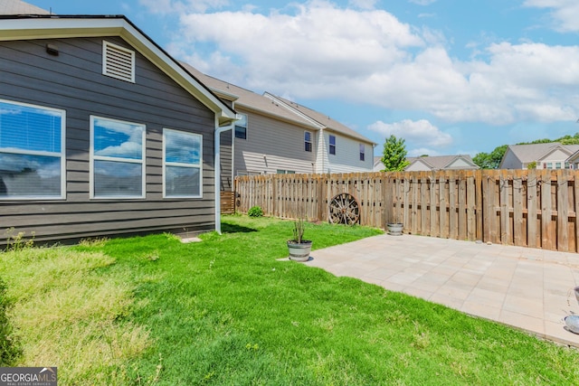 3627 Canyon Springs Dr, Oakwood, GA 30566 - view of patio featuring fence, an outdoor hangout area, and a residential view