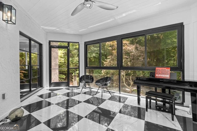 4 W Wesley Rdg NW, Atlanta, GA 30327 - sunroom / solarium with a textured wall and wooden ceiling