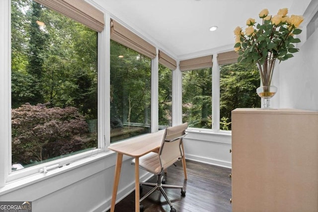 4 W Wesley Rdg NW, Atlanta, GA 30327 - sunroom / solarium with wood finished floors and recessed lighting