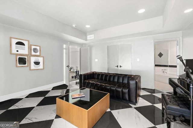 4 W Wesley Rdg NW, Atlanta, GA 30327 - living area featuring recessed lighting and baseboards