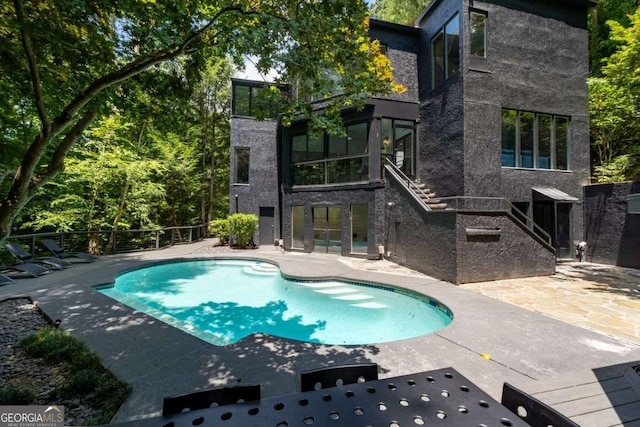 4 W Wesley Rdg NW, Atlanta, GA 30327 - view of swimming pool featuring a patio