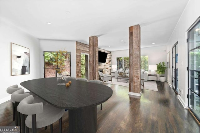 4 W Wesley Rdg NW, Atlanta, GA 30327 - dining room featuring wood finished floors and recessed lighting