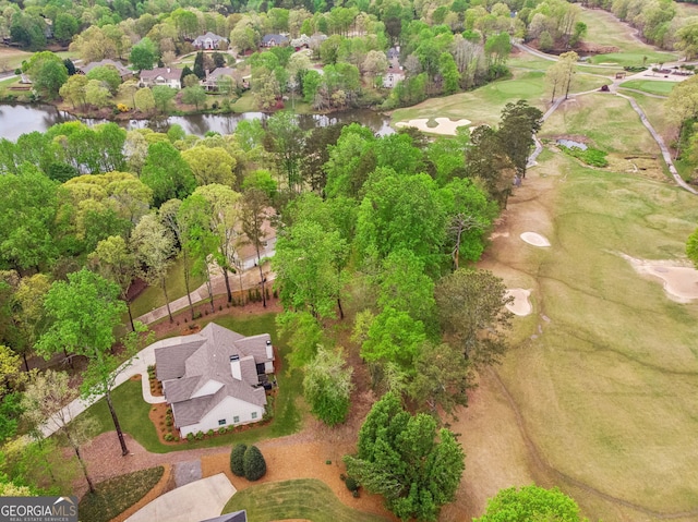 4426 Oxburgh Park, Flowery Branch, GA 30542 - aerial perspective of suburban area featuring a large body of water and a local golf course