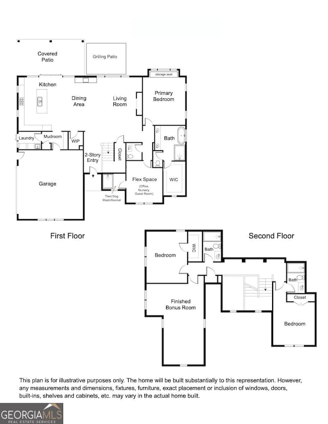4426 Oxburgh Park, Flowery Branch, GA 30542 - view of floor plan / room layout