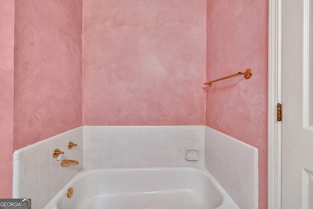 bathroom with a bath