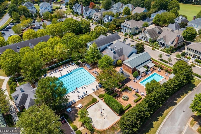 1462 Georgia Club Dr, Statham, GA 30666 - drone / aerial view with a residential view