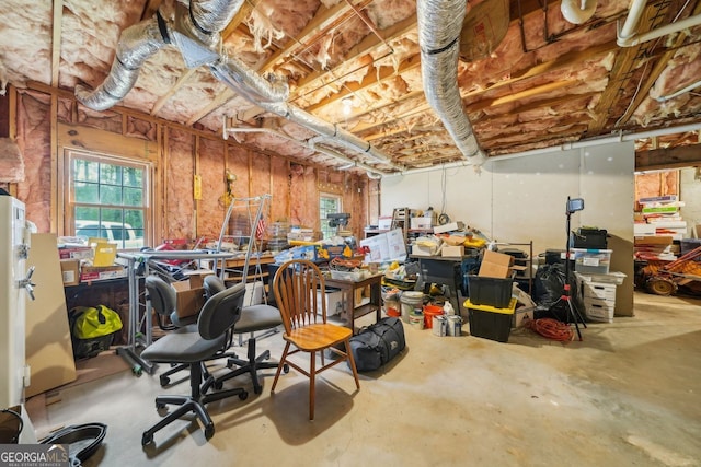 740 Trillium Ln, Lilburn, GA 30047 - basement featuring a workshop area