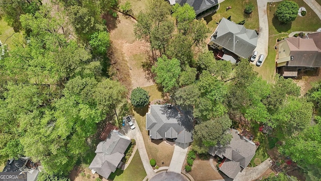 740 Trillium Ln, Lilburn, GA 30047 - aerial view of property and surrounding area with nearby suburban area