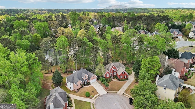 740 Trillium Ln, Lilburn, GA 30047 - aerial view of residential area featuring a forest