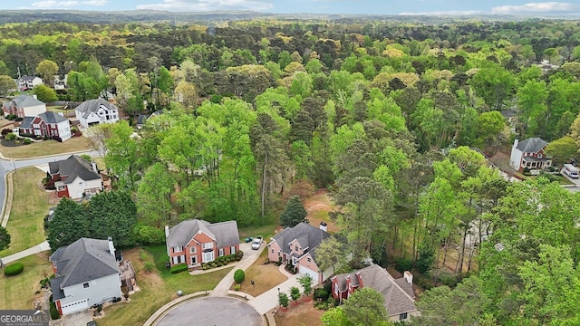 740 Trillium Ln, Lilburn, GA 30047 - view of property location featuring a heavily wooded area and nearby suburban area