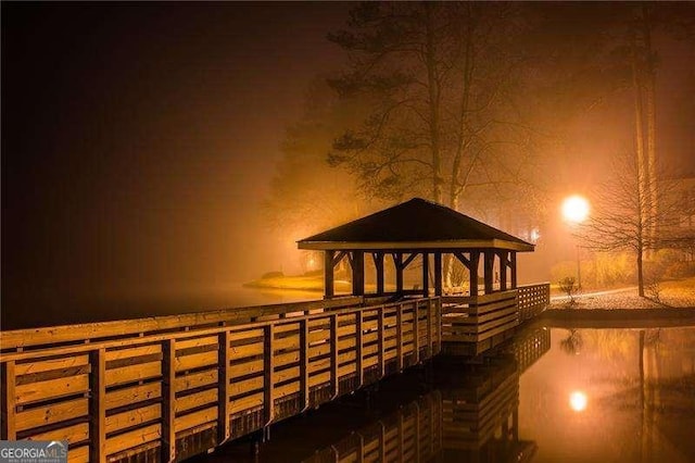 9415 Martin Rd, Roswell, GA 30076 - dock area with a gazebo