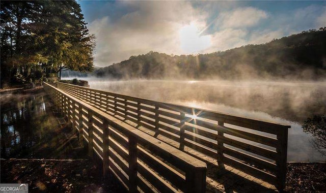 9415 Martin Rd, Roswell, GA 30076 - dock area with a water view