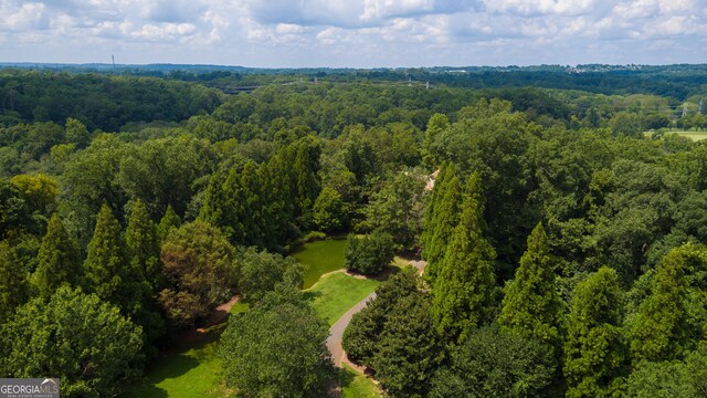 2100 W Wesley Rd, Atlanta, GA 30327 - aerial overview of property's location featuring a forest