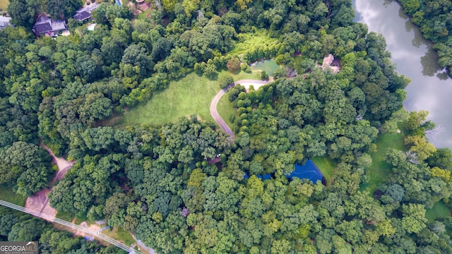 2100 W Wesley Rd, Atlanta, GA 30327 - view of property location featuring property parcel outlined and a forest