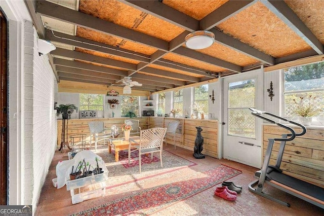 view of sunroom / solarium
