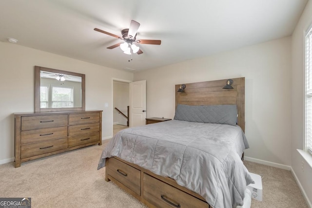 64 Durana Way, Dallas, GA 30132 - bedroom featuring light colored carpet and a ceiling fan