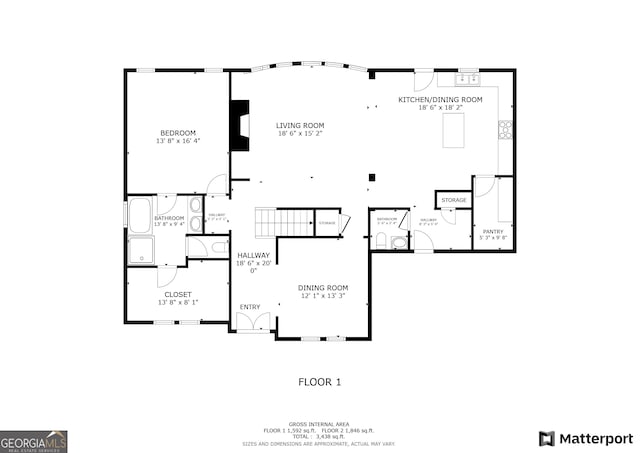 64 Durana Way, Dallas, GA 30132 - view of property floor plan