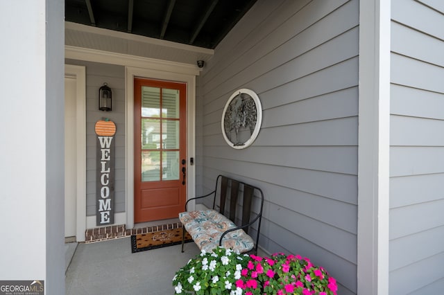 319 Riverton Way, Woodstock, GA 30188 - property entrance featuring a porch