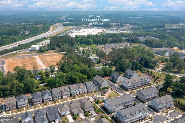 319 Riverton Way, Woodstock, GA 30188 - aerial view of property's location featuring nearby suburban area
