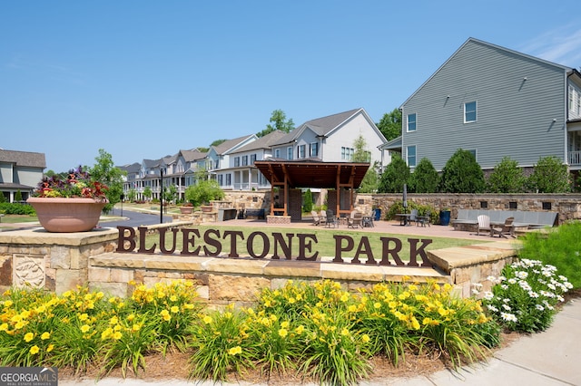 319 Riverton Way, Woodstock, GA 30188 - community sign with a residential view