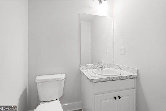 445 Liberty Hill Rd Unit 22, Hartwell, GA 30643 - half bath with baseboards, toilet, and vanity