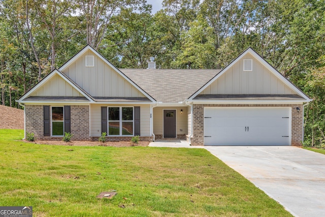 445 Liberty Hill Rd Unit 22, Hartwell, GA 30643 - craftsman inspired home featuring an attached garage, brick siding, board and batten siding, and driveway