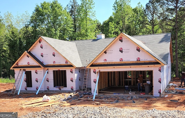 387 Liberty Hill Rd Unit 20, Hartwell, GA 30643 - unfinished property featuring a shingled roof and an attached garage