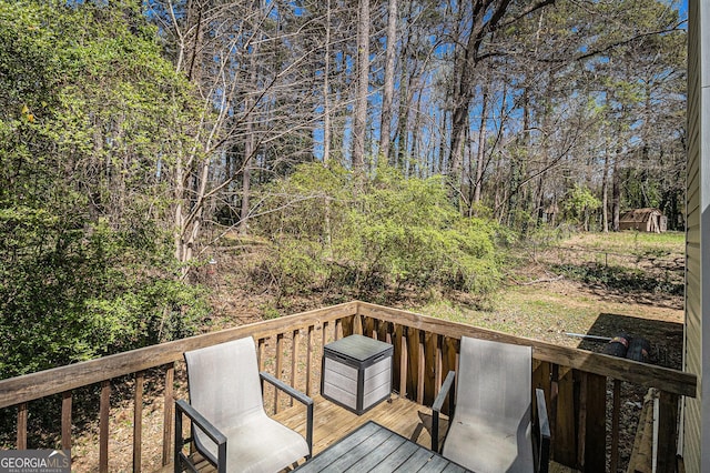 view of deck