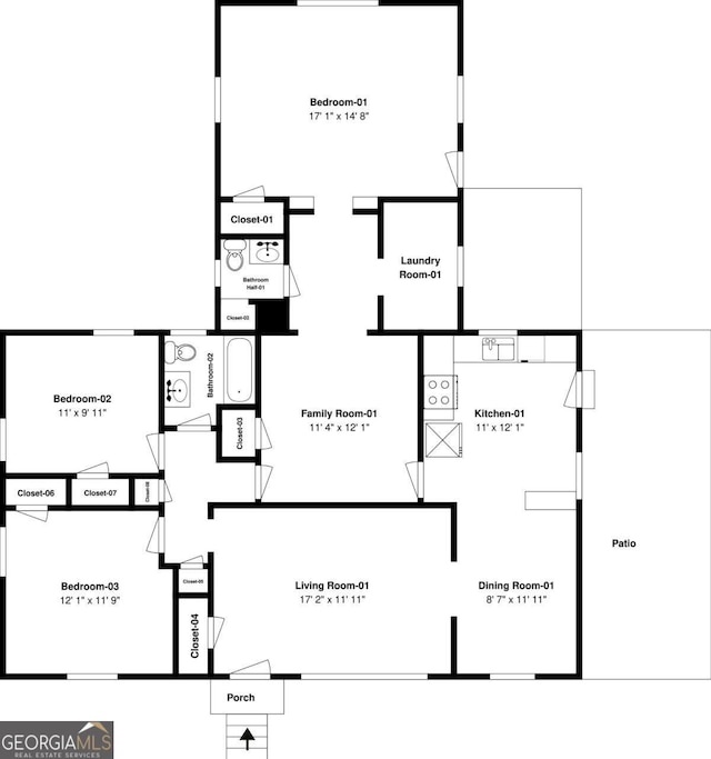 121 Hillsdale Dr SE, Atlanta, GA 30315 - view of floor plan / room layout